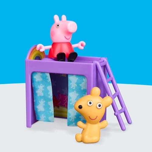 Peppa Pig Peppa's Bedroom Set with 1 Figure and 7 Accessories, Works with Peppa's Big Family House Playset, Preschool Toys for Girls and Boys 3+ — view 3