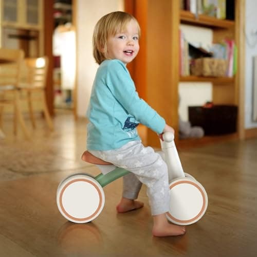SEREED Baby Balance Bike for 1-2 Year Olds - 4 Wheels, First Bike for Toddlers, Birthday Gift (Green) — view 8