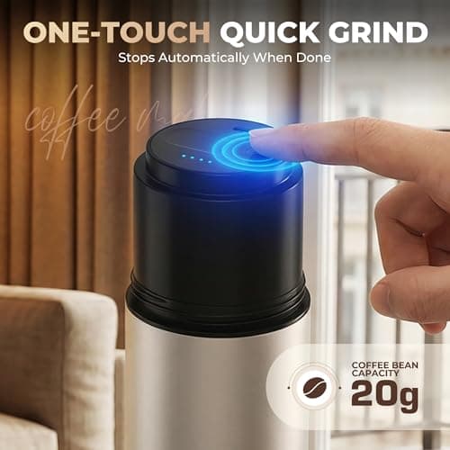 HAUSHOF Portable Electric Coffee Grinder, Travel Coffee Maker and Brewing Kit, Coffee Grinders for Home Use, Portable Pour Over Coffee Maker For Travel, Camping, Car — view 5