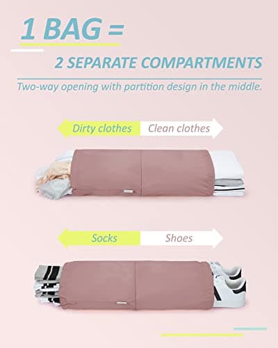 BAGSMART 4 Set Compression Packing Cubes for Travel, Lightweight Vacation Travel Essentials for Women, Travel Accessories for Suitcase Organizer Bags Set, Durable Luggage Organizer Travel Bags — view 3