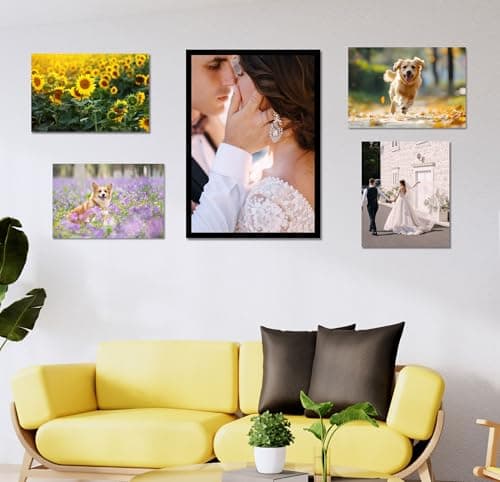 Custom Framed Canvas Prints With Your Photos - Personalized Picture To Canvas Wall Art (5"W x 7"H)- Floating Frames Available — view 5
