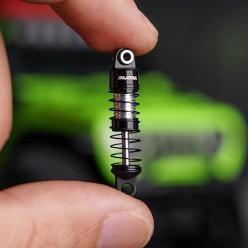 INJORA Aluminum 26mm Oil Shocks for 1/30 Axial SCX30(Black Silver) — view 5