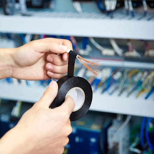 Amazon Basics Electrical Adhesive Tape, Insulating with Strong Adhesive, for Home DIY, Repairs, Electrical, Automotive and Equipment, 3/4" x 60', Black, 6-Pack — view 4