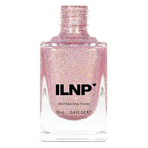ILNP Ballet Slipper - Soft Pink Holographic Nail Polish, Ballet Pink Shimmer Polish, Vegan, Non-Toxic, Cruelty Free