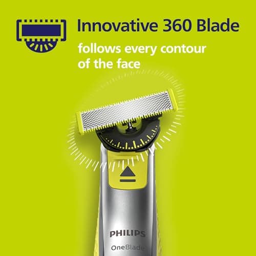 Philips OneBlade 360 Replacement Blade, for OneBlade Electric Shaver and Trimmer, Durable Stainless Steel, Trim, Edge and Shave, Model QP410/50 — view 3