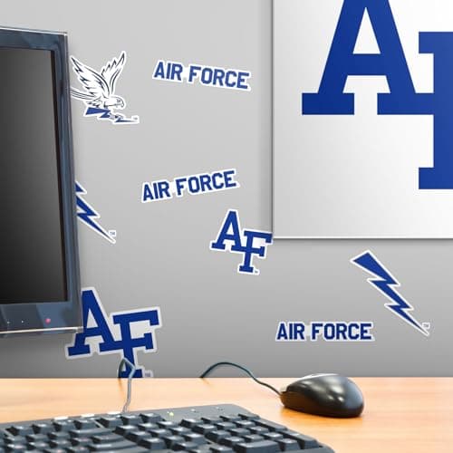 U.S. Air Force Academy Spirit Logo 50ct Vinyl Large Deluxe Stickers Variety Pack - Laptop, Water Bottle, Scrapbooking, Tablet, Skateboard, Indoor/Outdoor — view 5