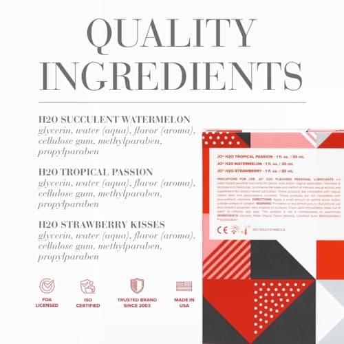 System JO Tri-Me Triple Pack Classics - JO's Succulent Watermelon, Tropical Passion and Strawberry Kisses Personal Flavored Lubricants- 3 Bottles - 1 Ounce / 30 ML. Each — view 4