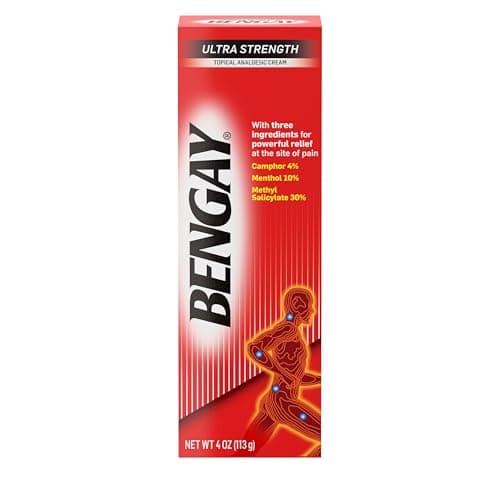 Bengay Ultra Strength Cream, Camphor Menthol & Methyl Salicylate, 4 oz