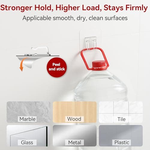 Hooks for Outdoor String Lights, 80 Pack Heavy Duty Cable Clips, Damage Free Cord Clips, Waterproof and UV-Resistant, Clear Self-Adhesive Hooks for Hanging Christmas Lights Outdoor and Patio Decor — view 3