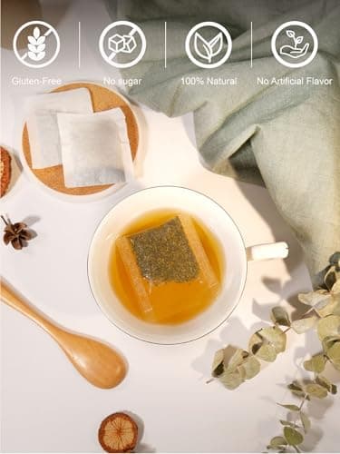 TeeLux Sencha Tea Bags, Premium Sencha Green Tea, Refreshing & Smooth Flavor, Iced & Hot Tea, 100 Count — view 4