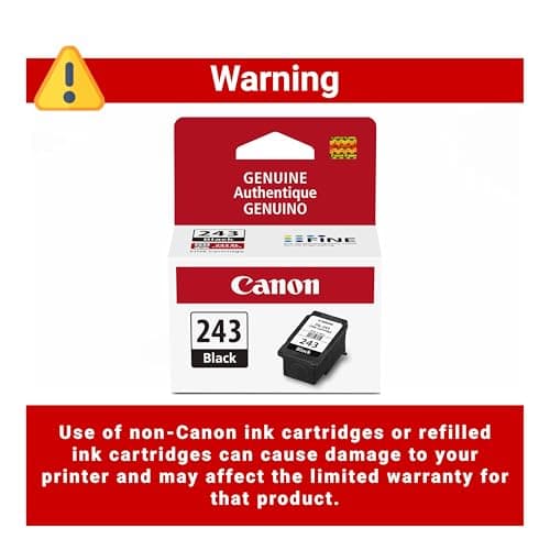 Canon PG-243 Black Ink Cartridge Compatible to Printer iP2820 MX492, MG2420, MG2520, MG2920, MG2922, MG2924 MG3020, MG2525, TS3120, TS302, TS202 and TR4520 — view 5