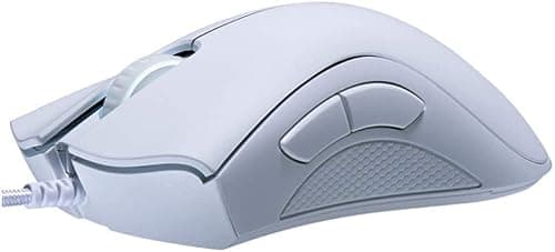 Razer DeathAdder Essential Gaming Mouse: 6400 DPI Optical Sensor - 5 Programmable Buttons - Mechanical Switches - Rubber Side Grips - Mercury White — view 4