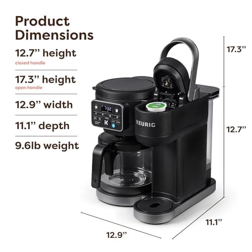 Keurig K-Duo Hot & Iced Single Serve & Carafe Coffee Maker, MultiStream Technology, 72oz Reservoir (Gen 2) — view 3