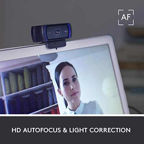 Logitech HD Pro Webcam C920, Widescreen Video Calling and Recording, 1080p Camera, Desktop or Laptop Webcam — view 2
