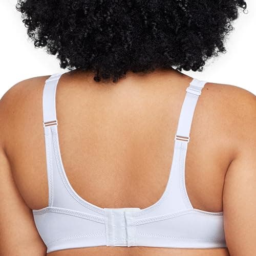 Glamorise Women's No-Bounce Camisole Sports Bra Wirefree #1066, White, 34H