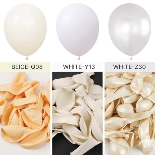 PartyWoo Balloons, 50 pcs 5 Inch Matte White Balloons, for Balloon Garland or Balloon Arch as Party Decorations, Wedding Decorations, Neutral Baby Shower Decorations, White-Y13 — view 5
