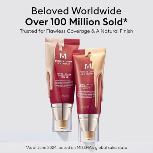 MISSHA M Perfect Cover BB Cream No.23 Natural Beige -Light/Medium with Cool/Neutral Undertone SPF 42 PA +++ 1.69 Fl Oz - Tinted Moisturizer for face with SPF — view 3