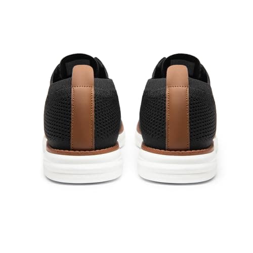 Bruno Marc Men's KnitFlex Breeze Mesh Sneakers Oxfords Lace-Up Lightweight Casual Walking Shoes,Size 11,Black,GRAND-01 — view 6