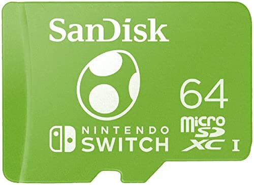 SanDisk 64GB microSDXC-Card Licensed for Nintendo-Switch, Yoshi Edition - SDSQXAO-064G-GN6ZN