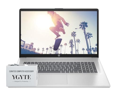 HP 17 Inch Laptop Computer, 17.3" FHD IPS Business Laptop PC, Intel Core 7 (10-Cores), Windows 11 Pro, 64GB RAM 1TB SSD, Number Pad, Wi-Fi 6