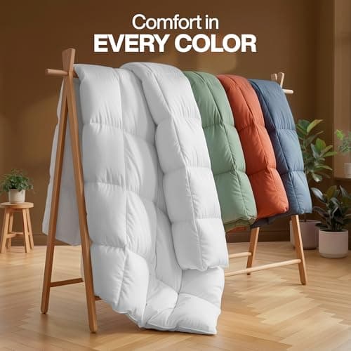Utopia Bedding Twin XL Comforter Duvet Insert, Quilted White Comforter with Corner Tabs, Box Stitched Down Alternative Comforters Twin XL Size 68 x 92 inches — view 7