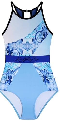 Gymnastics leotards for girls, women, stylish, comfy, durable, Unique Asymmetrical Design #888-AS