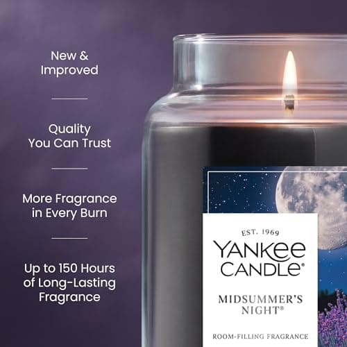 Yankee Candle Mid Summer's Night, Scented Candle, 22oz Large Jar with up to 150 Hour Burn, Giftable — view 2