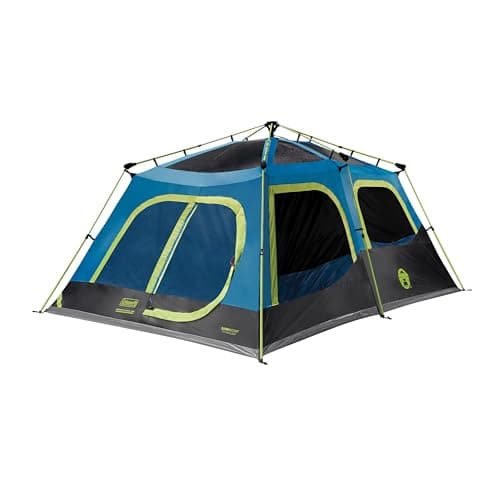 Coleman 4/6/8/10 Person Instant Camping Tent with 1-Minute Setup, Large Family Tent with Pre-Attached Poles, Air Vent, & Carry Bag, Sets Up in About 60 Seconds