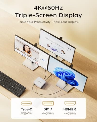 ACEMAGIC K1 Mini PC Intel Core i5-12600H 12C/16T up to 4.5GHz, 32GB DDR4 1TB PCIe SSD, Windows 11 Pro Iris Xe 4K Triple Display Desktop Computer USB-C/GbE/BT5.2/WiFi6 Office & Multitasking — view 3