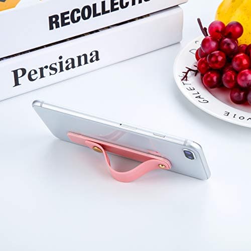 Weewooday 6 Pieces Phone Grip Holder Cell Phone Grip Strap Telescopic Finger Strap Stand Universal Finger Kickstand for Most Smartphones(Soft Colors,Classic) — view 5