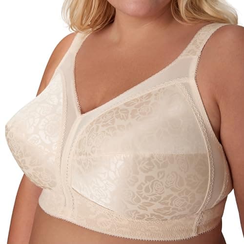 Playtex Women's 18 Hour Original Comfort Strap Wirefee Bra, Natural Beige, 42DD — view 2
