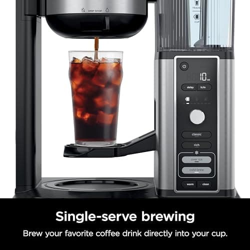 Ninja Hot & Iced XL Coffee Maker with Rapid Cold Brew, Black, CM371 — view 6