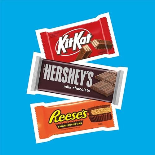 HERSHEY'S, KIT KAT and REESE'S Assorted Milk Chocolate Candy Variety Box, 27.3 oz (18 Pieces) — view 6
