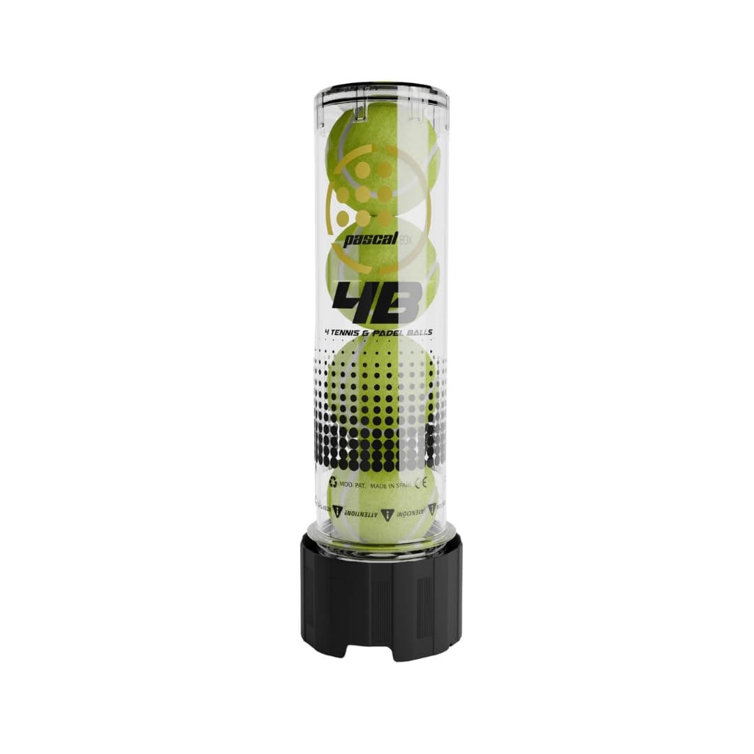 Pascal Box - Presurizador Pelotas Padel con Bomba | Padel Accesorios Bolas Padel | Accesorios Pelotas Padel y Pelotas de Tenis | Bote Presurizador Pelotas Padel | Pack Completo Inlcuye Lubricante — view 2