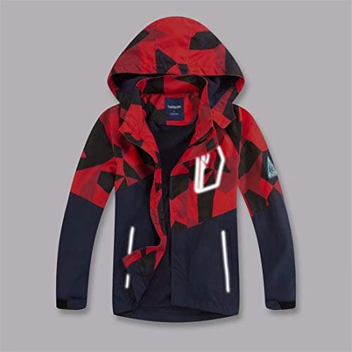 decathee Boys Girls Rain Jackets Waterproof Lightweight Hooded Raincoats Lined Softshell Windbreakers for Kids — view 4