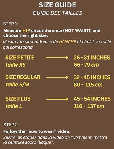Vriksasana Sacroiliac Hip Belt for Women and Men That Alleviate Sciatic, Pelvic, Lower Back and Leg Pain, Stabilize SI Joint | Trochanter Belt | Anti-Slip and Pilling-Resistant (Black, Regular) — view 4