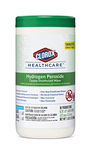 Clorox Healthcare Hydrogen Peroxide Cleaner Disinfectant Wipes, 6.75" x 9", 95 Count (Package May Vary) — view 4