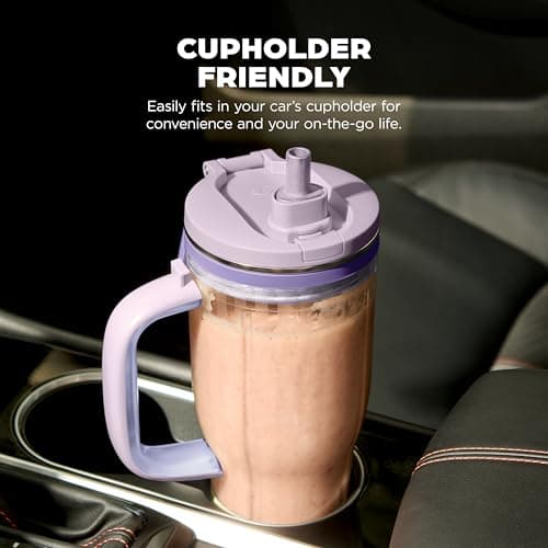 Ninja BlendBOSS | Personal Smoothie Blender and Tumbler | 26oz Travel Tumbler w/Leakproof Lid & Intergrated Chug Spout | AutoIQ Technololgy | 1200 Peak Watt | Lavender Lemonade | DB351CPR — view 5