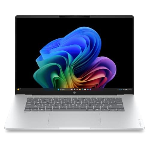 HP Laptop OmniBook 5 16 inch Next Gen AI PC, 2K OLED Display, Snapdragon X Plus, 32 GB RAM, 1 TB SSD, Adreno GPU, Wi-Fi 6E, Windows 11 Home, Glacier Silver, 16-fb0016ca