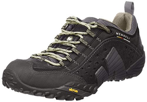 Merrell Men's Intercept Trail Shoe, Smooth Black, 8 M US