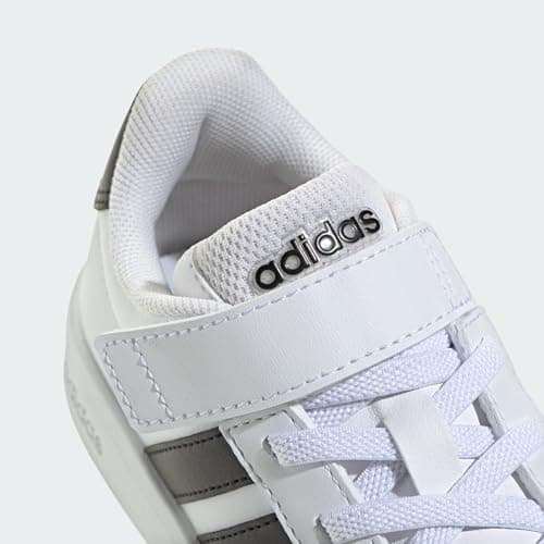 adidas Unisex-Kids Grand Court 3.0 El C, White/Black, 3 — view 5