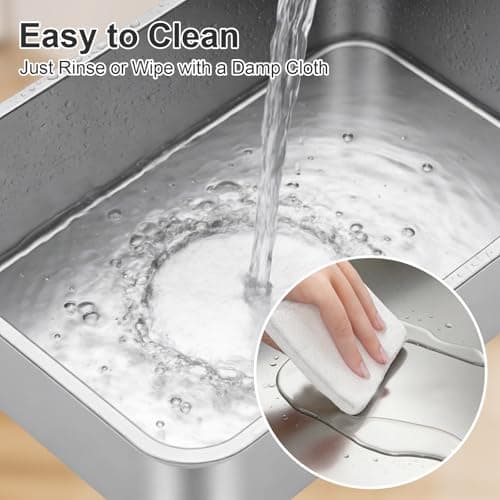 Idymere Stainless Steel Litter Box with High Sided, Metal Cat Litter Box, Odor-Free, Non-Stick Litterbox Pan, Easy to Clean Pet Supplies Toilet Tray for Indoor Cats, Kittens or Multicat Homes — view 4