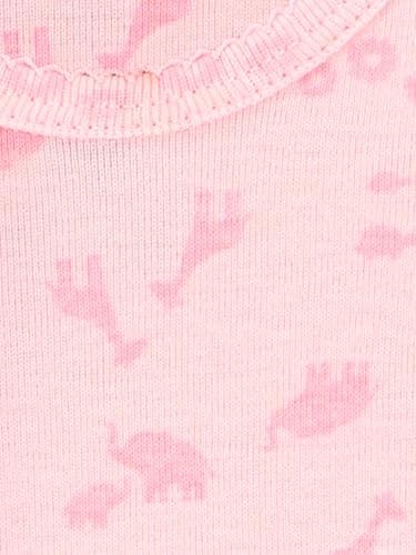 Simple Joys by Carter's Baby Girls' 6-Pack Short-Sleeve Bodysuit, Pink Dino, Floral, Mint, White, Gray, 0-3 Months — view 6