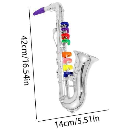 Toy Saxophone for Kids, Saxophone Instrument, Toy Instruments, for Party Birthday Holiday School Performance Stage Role Playing Talent Show Boys Girls — view 4