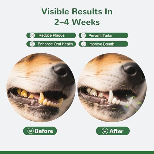 Vetriuntrix Dog Dental Powder, Dog Teeth Cleaning Powder for Fresh Breath Tartar Remove & Plaque Off, Dental Powder for Dogs Teeth with Natural Plant Blend and Probiotics, 150g — view 2