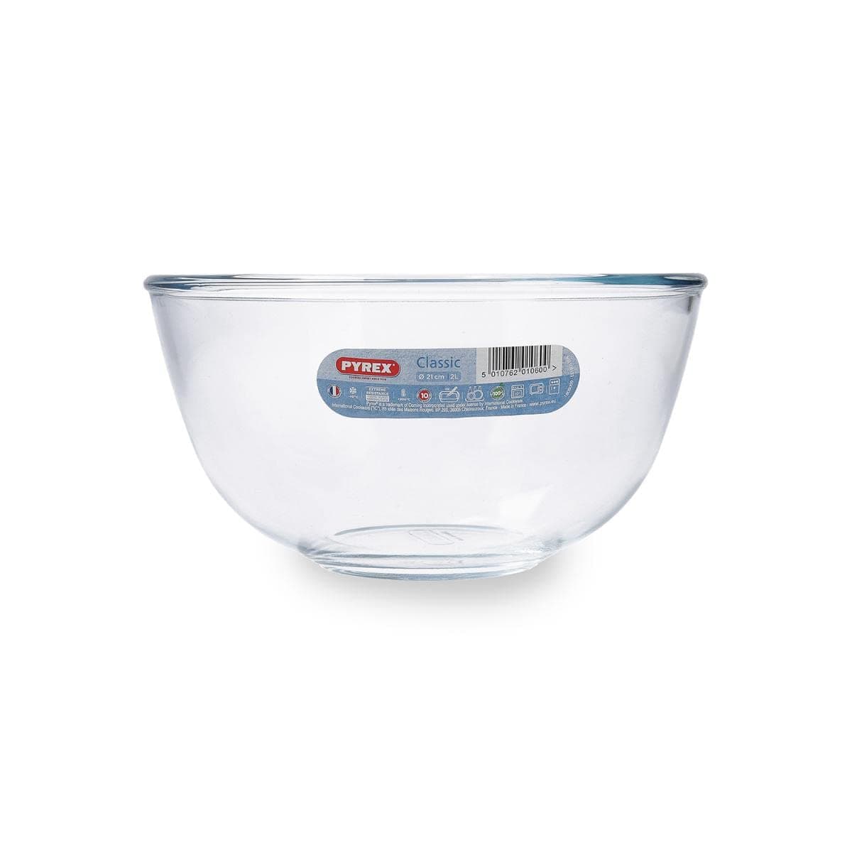 Pyrex Classic - Bol para mezclas de 2 litros 21 cm, Transparente — view 3