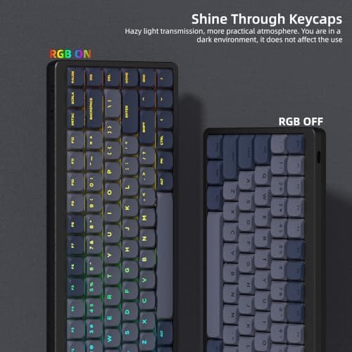 Womier Low Profile Keycaps - PBT Shine Through Keycaps