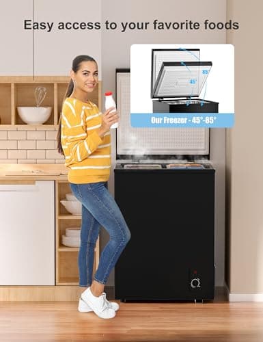 Bodacious Ultra Quiet Deep Freezer – 5.0 Cu Ft, Compact Design, Fast Freeze, Low Power Consumption, Ideal for Home, Restaurant & Small Shops — view 5