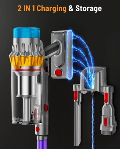 Cordless Vacuum Cleaner, 55KPA 70Min 650W Motor Powerful Vacuum Cleaners for Home, Self-Stand Cordless Stick Vacuum Rechargeable Anti-Tangle/LED Screen/1.8L Cup for Home Pet Hair/Carpet/Hardwood Floor — view 4