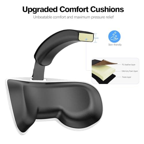 VZNEK Head Strap Compatible with Oculus Quest 2,Meta Quest 2 Accessories Adjustable Elite Strap Replacement for Enhanced Comfort Support and Gaming Immersion in VR (Without Battery) — view 2